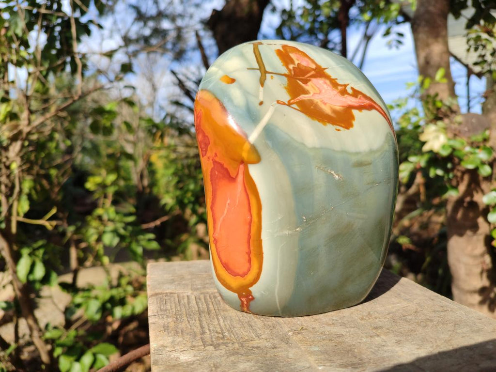 Polished Large Polychrome Jasper Standing Display Piece x 1 From NW Coast, Madagascar - Toprock Gemstones and Minerals 