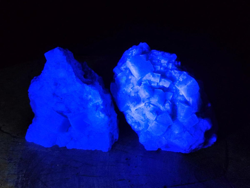 Natural Green Cubic Fluorite Specimens x 3 From Mandrosonoro, Madagascar - Toprock Gemstones and Minerals 