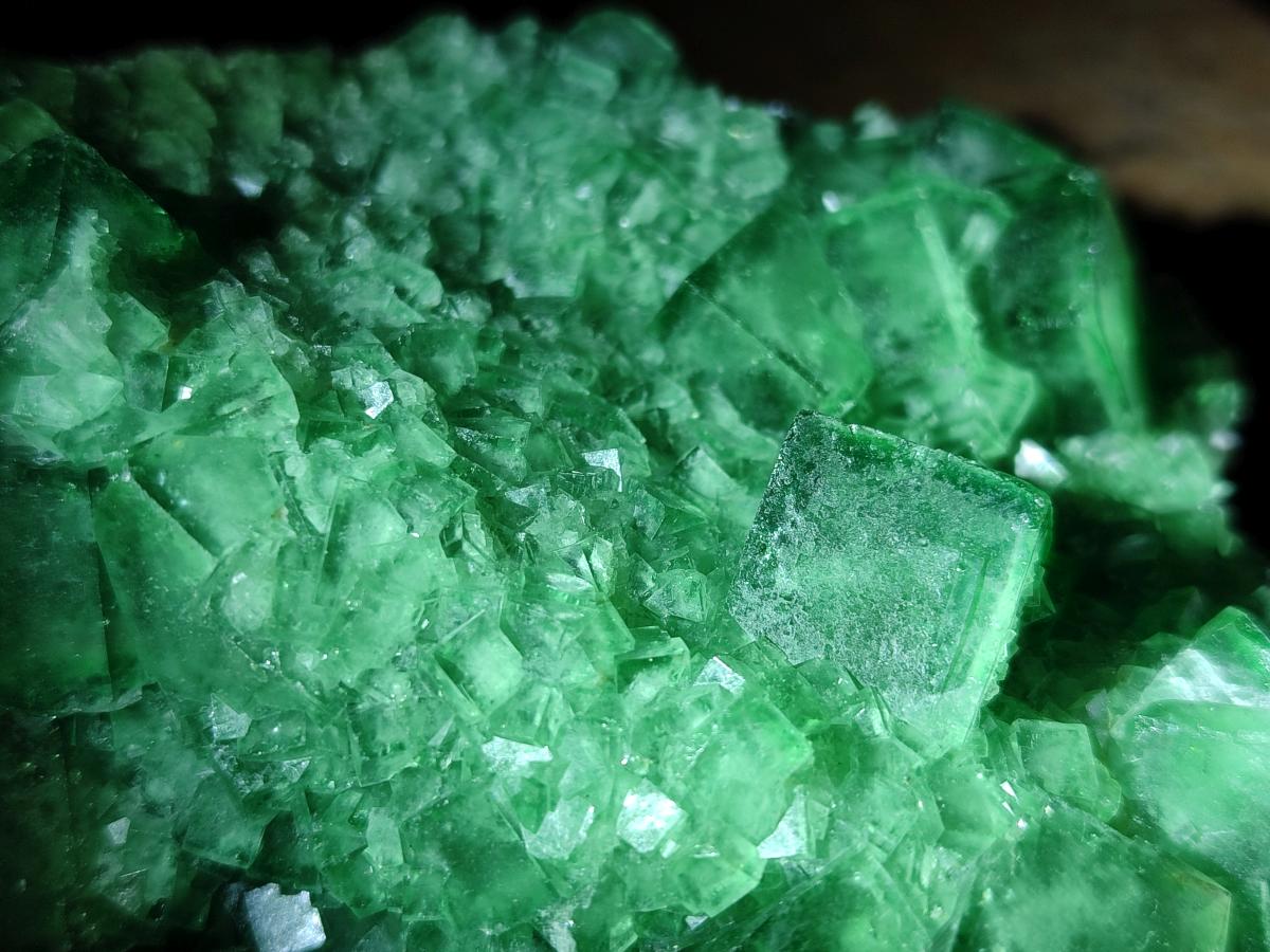 Natural Green Cubic Fluorite Specimens x 3 From Mandrosonoro, Madagascar - Toprock Gemstones and Minerals 