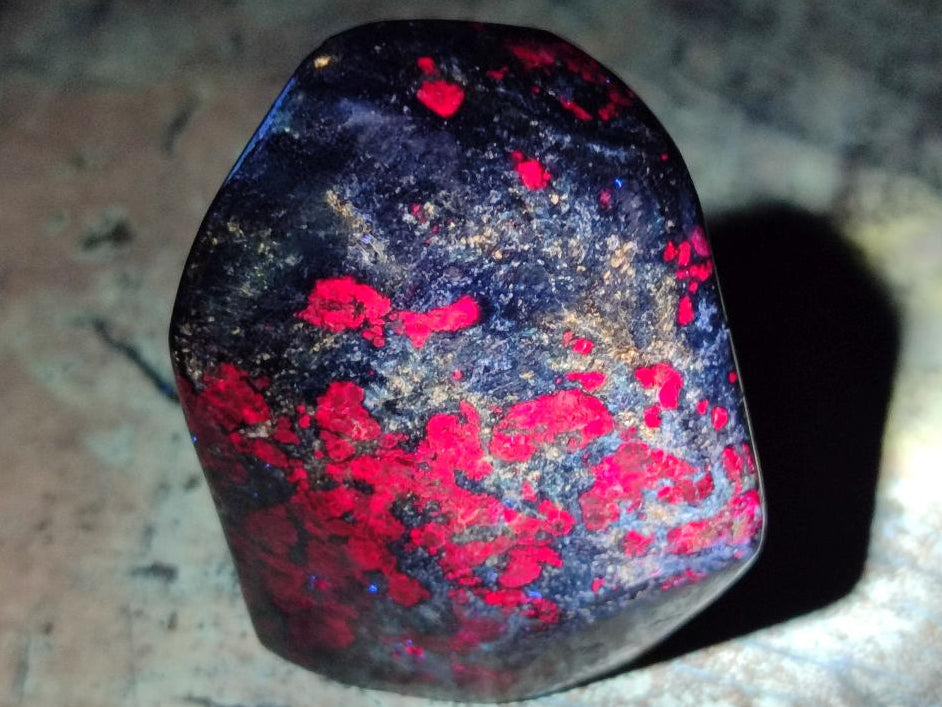 Polished Ruby Corundum In Chrome Verdite Standing Display Pieces x 7 From Mutoko, Zimbabwe - Toprock Gemstones and Minerals 