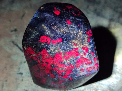Polished Ruby Corundum In Chrome Verdite Standing Display Pieces x 7 From Mutoko, Zimbabwe - Toprock Gemstones and Minerals 