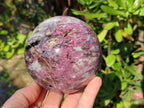 Polished Large Rubellite Pink Tourmaline Sphere x 1 From Ambatondrazaka, Madagascar - Toprock Gemstones and Minerals 