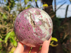 Polished Large Rubellite Pink Tourmaline Sphere x 1 From Ambatondrazaka, Madagascar - Toprock Gemstones and Minerals 