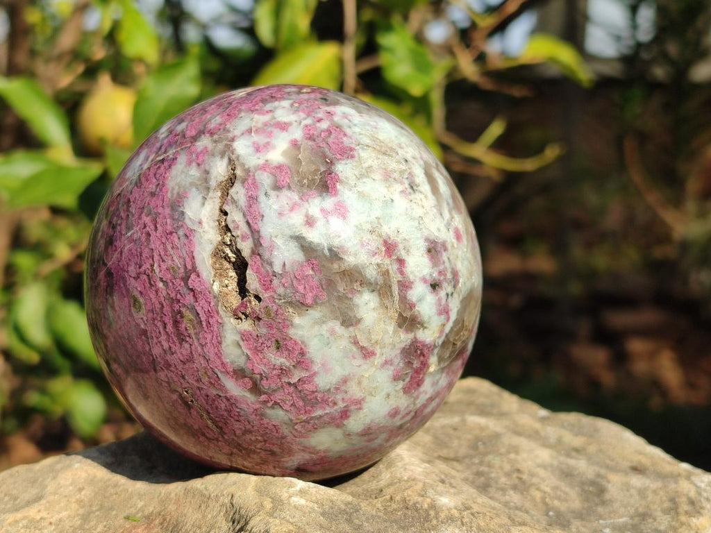 Polished Large Rubellite Pink Tourmaline Sphere x 1 From Ambatondrazaka, Madagascar - Toprock Gemstones and Minerals 