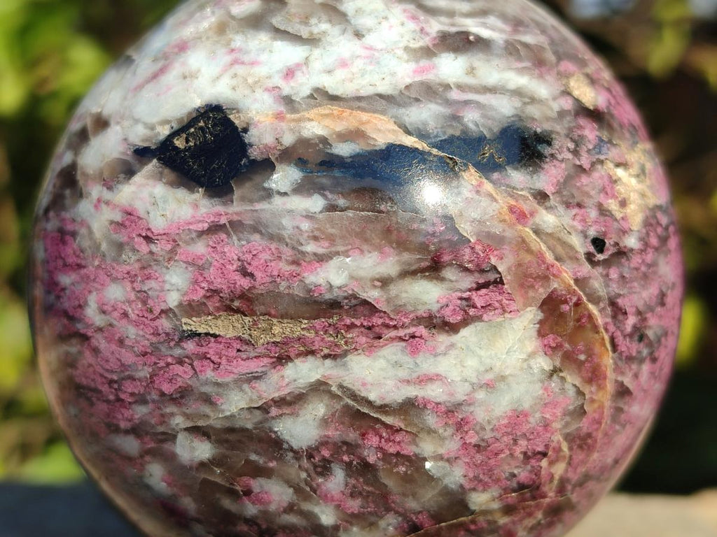 Polished Large Rubellite Pink Tourmaline Sphere x 1 From Ambatondrazaka, Madagascar - Toprock Gemstones and Minerals 