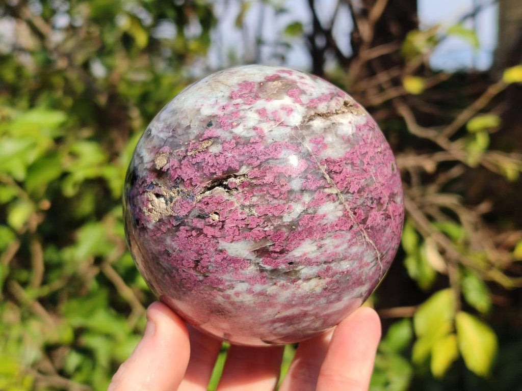 Polished Large Rubellite Pink Tourmaline Sphere x 1 From Ambatondrazaka, Madagascar - Toprock Gemstones and Minerals 
