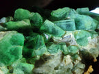 Natural Large Green Cubic Fluorite Specimens x 2 From Mandrosonoro, Madagascar - Toprock Gemstones and Minerals 