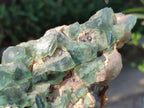 Natural Large Green Cubic Fluorite Specimens x 2 From Mandrosonoro, Madagascar - Toprock Gemstones and Minerals 