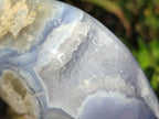 Polished Blue Lace Agate Standing Display Pieces x 2 From Nsanje, Malawi - Toprock Gemstones and Minerals 
