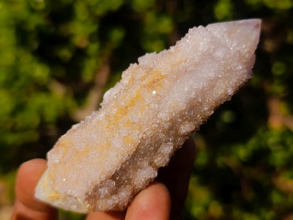 Natural White Drusy Spirit Quartz Single Crystals x 35 From Boekenhouthoek, South Africa - Toprock Gemstones and Minerals 