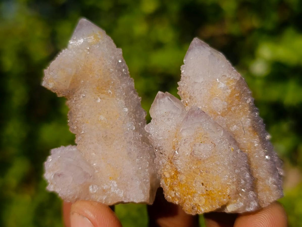 Natural White Drusy Spirit Quartz Single Crystals x 35 From Boekenhouthoek, South Africa - Toprock Gemstones and Minerals 