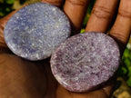 Polished Lepidolite Worry Stones x 24 From Ambatondrazaka, Madagascar - Toprock Gemstones and Minerals 