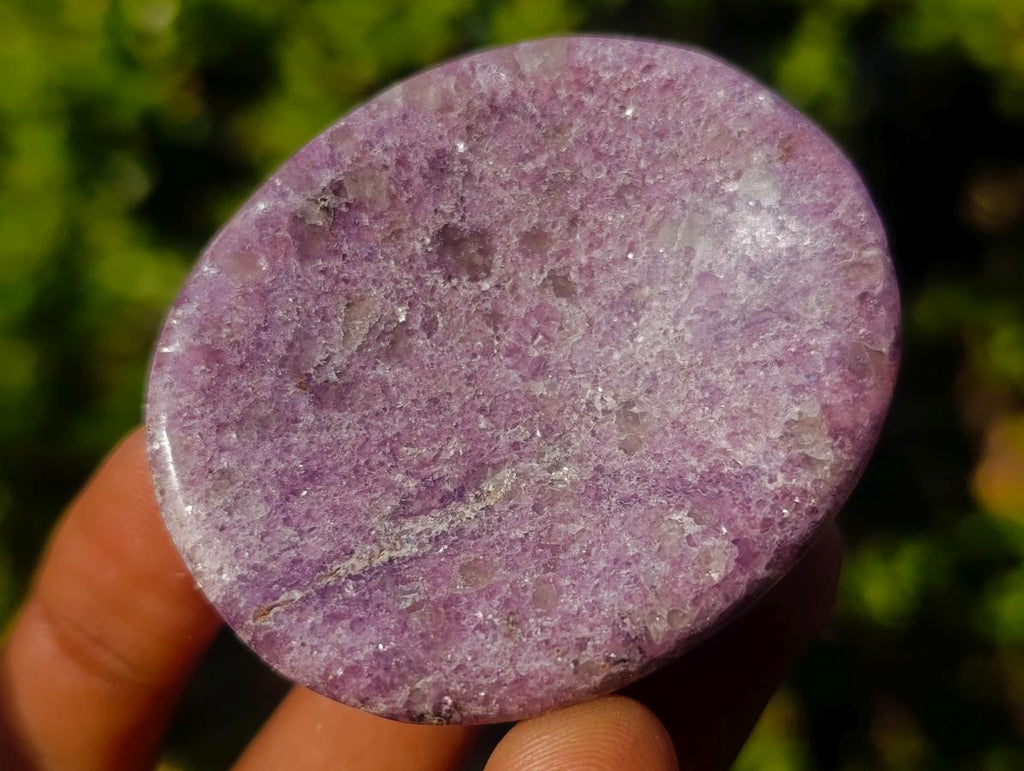 Polished Lepidolite Worry Stones x 24 From Ambatondrazaka, Madagascar - Toprock Gemstones and Minerals 