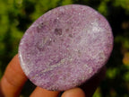 Polished Lepidolite Worry Stones x 24 From Ambatondrazaka, Madagascar - Toprock Gemstones and Minerals 