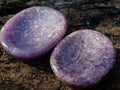 Polished Lepidolite Worry Stones x 24 From Ambatondrazaka, Madagascar - Toprock Gemstones and Minerals 