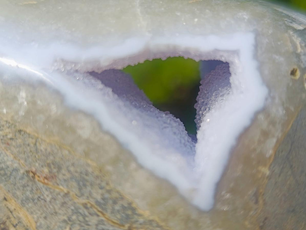 Polished Blue Lace Agate Standing Display Pieces x 3 From Nsanje, Malawi - Toprock Gemstones and Minerals 