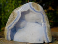 Polished Blue Lace Agate Standing Display Pieces x 3 From Nsanje, Malawi - Toprock Gemstones and Minerals 