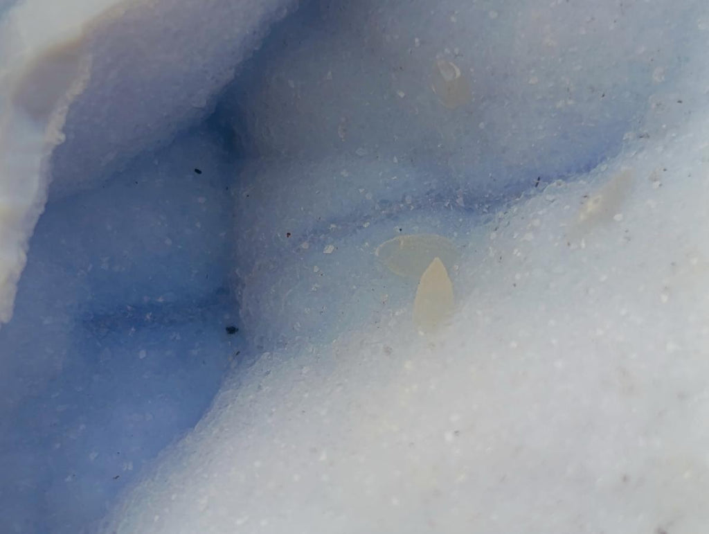Polished Blue Lace Agate Standing Display Pieces x 3 From Nsanje, Malawi - Toprock Gemstones and Minerals 