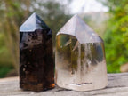Polished Phantom Smokey Quartz Crystals x 4 From Madagascar - Toprock Gemstones and Minerals 
