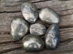 Polished Basalt Pharaoh Stone Galets x 6 From Iron Duke Mine, Zimbabwe - Toprock Gemstones and Minerals 