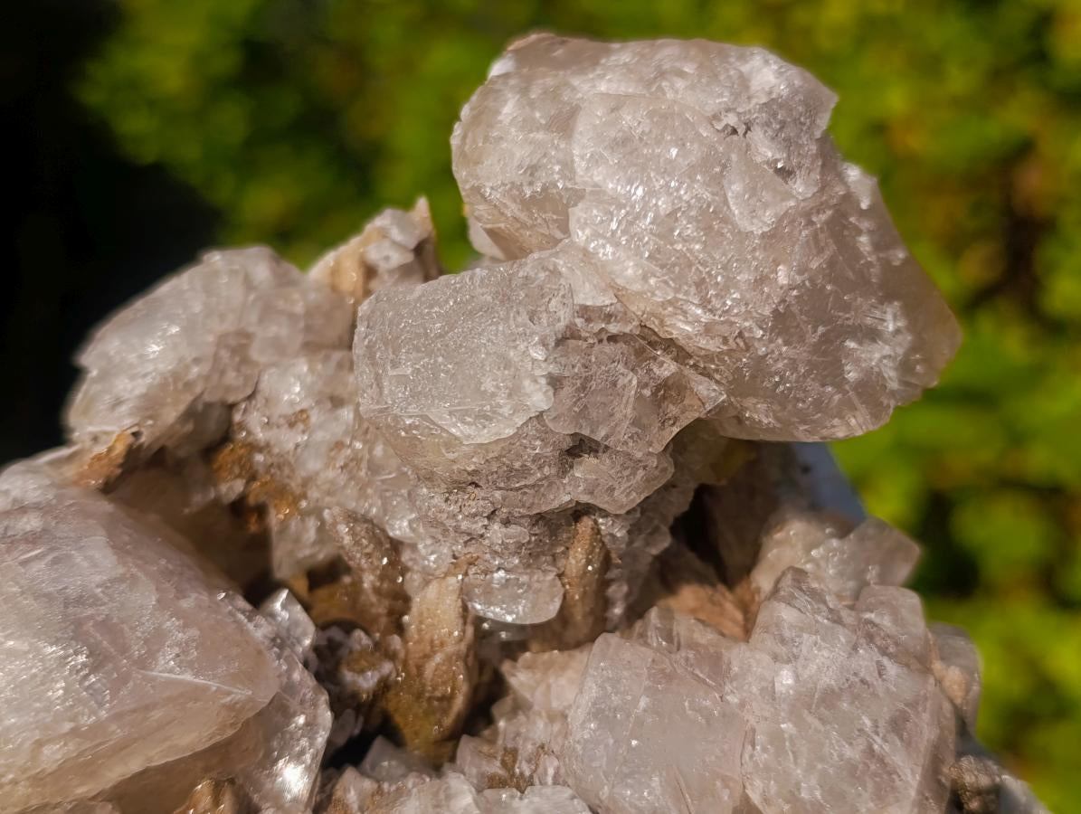 Natural Rhombohedral Calcite and Drusy Spearhead Sceptres Specimen x 1 From Albert's Mountain, Lesotho - Toprock Gemstones and Minerals 