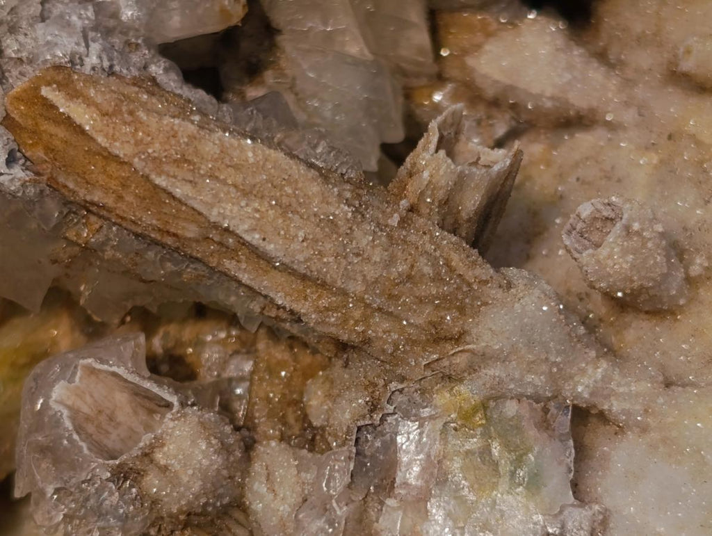 Natural Rhombohedral Calcite and Drusy Spearhead Sceptres Specimen x 1 From Albert's Mountain, Lesotho - Toprock Gemstones and Minerals 