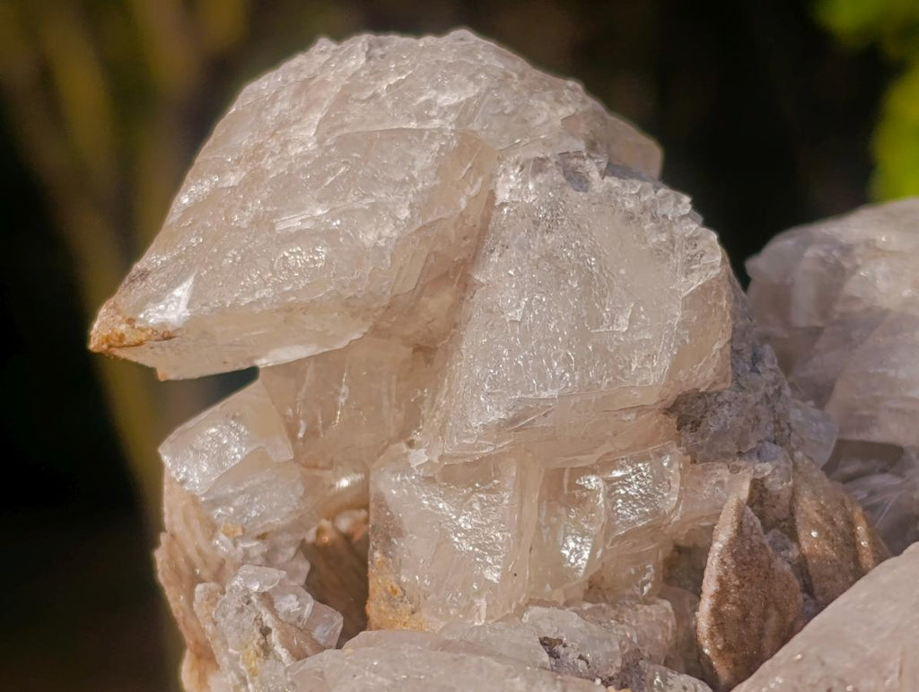 Natural Rhombohedral Calcite and Drusy Spearhead Sceptres Specimen x 1 From Albert's Mountain, Lesotho - Toprock Gemstones and Minerals 