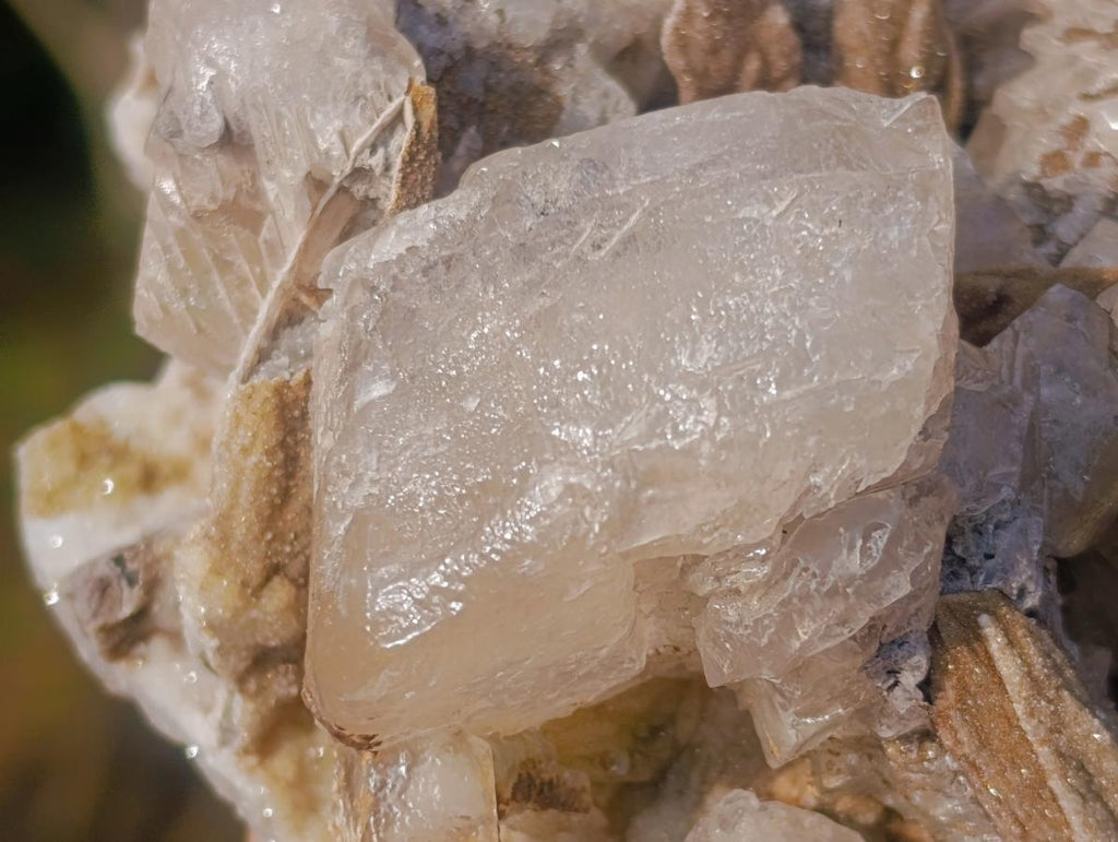 Natural Rhombohedral Calcite and Drusy Spearhead Sceptres Specimen x 1 From Albert's Mountain, Lesotho - Toprock Gemstones and Minerals 