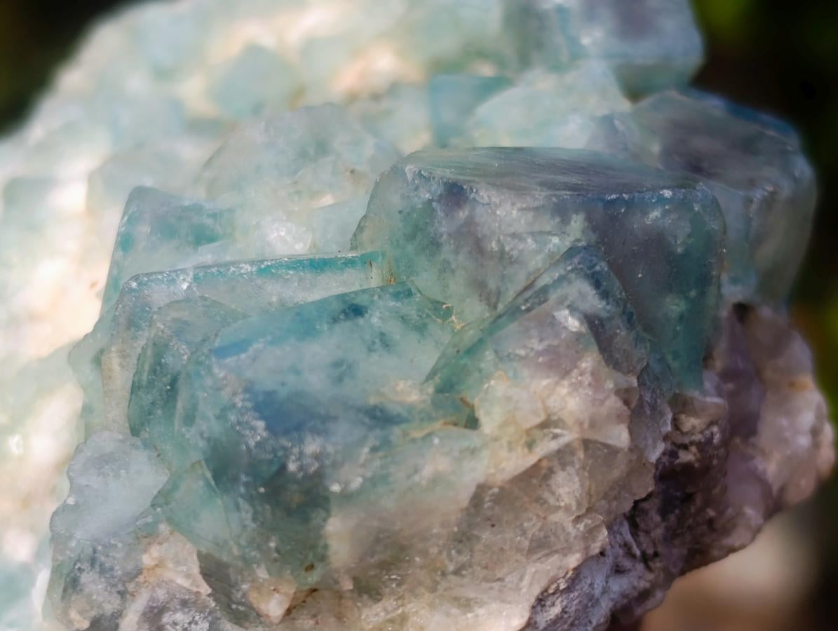 Natural Green Cubic Fluorite Specimens x 4 From Mandrosonoro, Madagascar - Toprock Gemstones and Minerals 