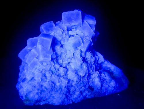 Natural Green Cubic Fluorite Specimens x 4 From Mandrosonoro, Madagascar - Toprock Gemstones and Minerals 