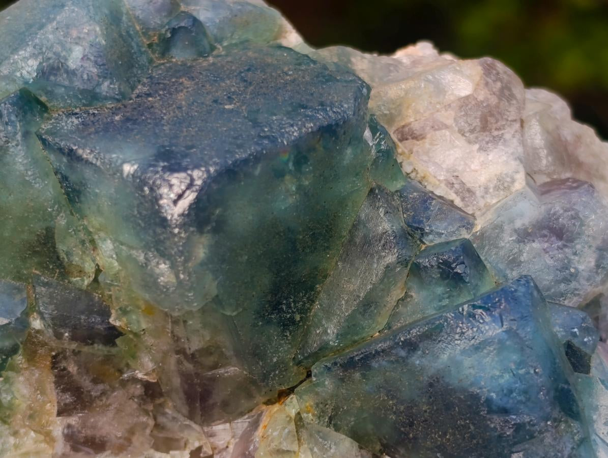 Natural Green Cubic Fluorite Specimens x 4 From Mandrosonoro, Madagascar - Toprock Gemstones and Minerals 