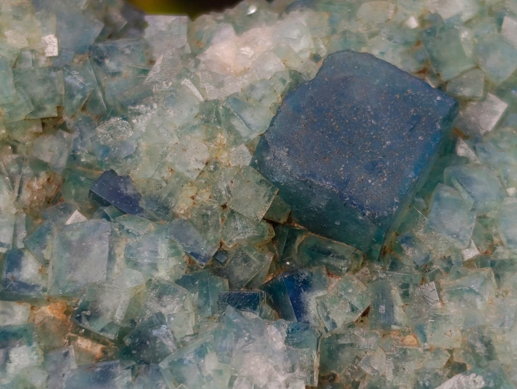 Natural Green Cubic Fluorite Specimens x 4 From Mandrosonoro, Madagascar - Toprock Gemstones and Minerals 