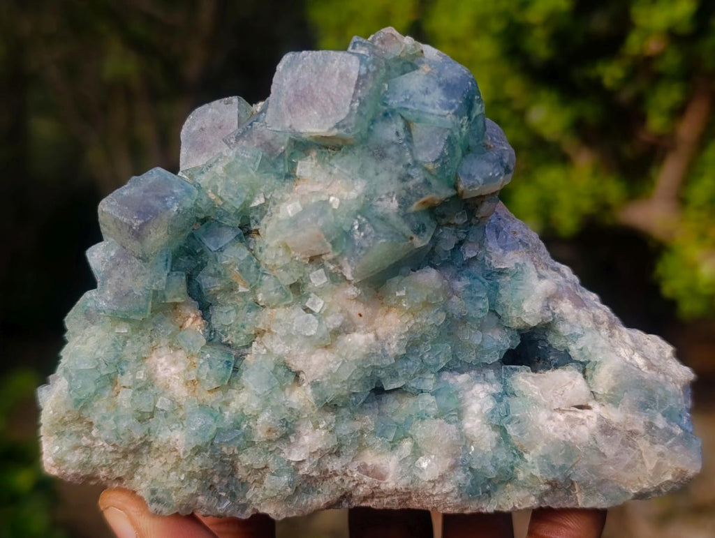 Natural Green Cubic Fluorite Specimens x 4 From Mandrosonoro, Madagascar - Toprock Gemstones and Minerals 