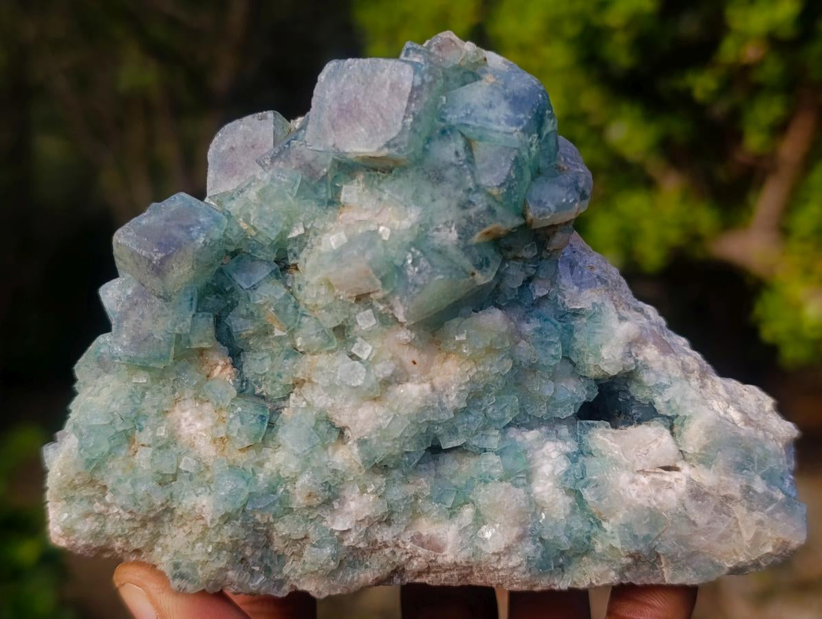 Natural Green Cubic Fluorite Specimens x 4 From Mandrosonoro, Madagascar - Toprock Gemstones and Minerals 