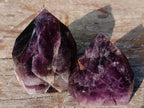 Polished Small Dark Amethyst Window Crystals x 20 From Akansobe, Madagascar - Toprock Gemstones and Minerals 