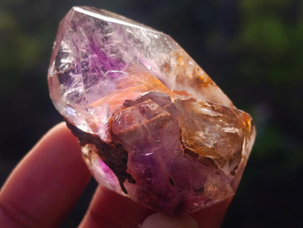 Polished Small Dark Amethyst Window Crystals x 20 From Akansobe, Madagascar - Toprock Gemstones and Minerals 