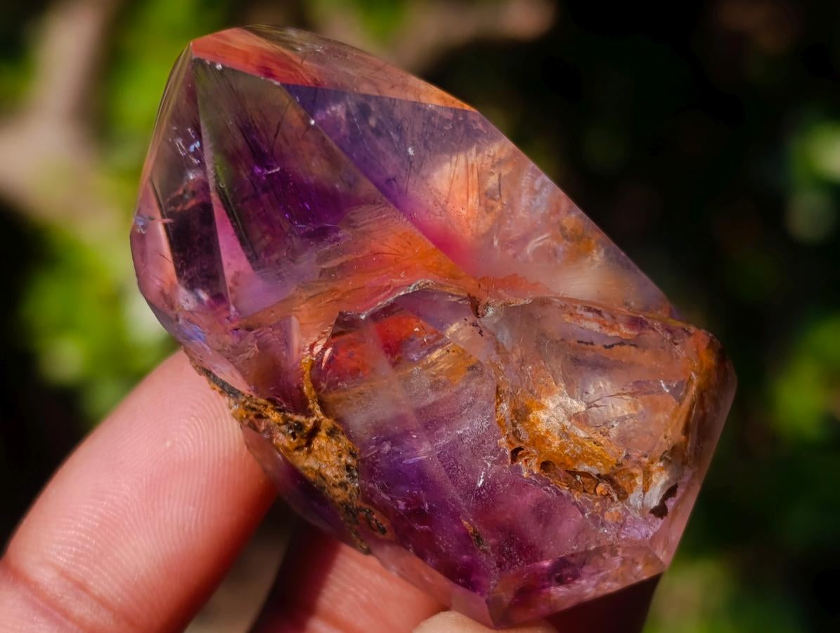 Polished Small Dark Amethyst Window Crystals x 20 From Akansobe, Madagascar - Toprock Gemstones and Minerals 