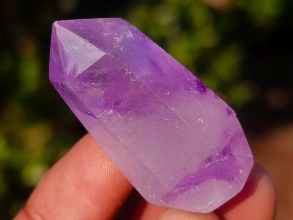Polished Small Dark Amethyst Window Crystals x 20 From Akansobe, Madagascar - Toprock Gemstones and Minerals 