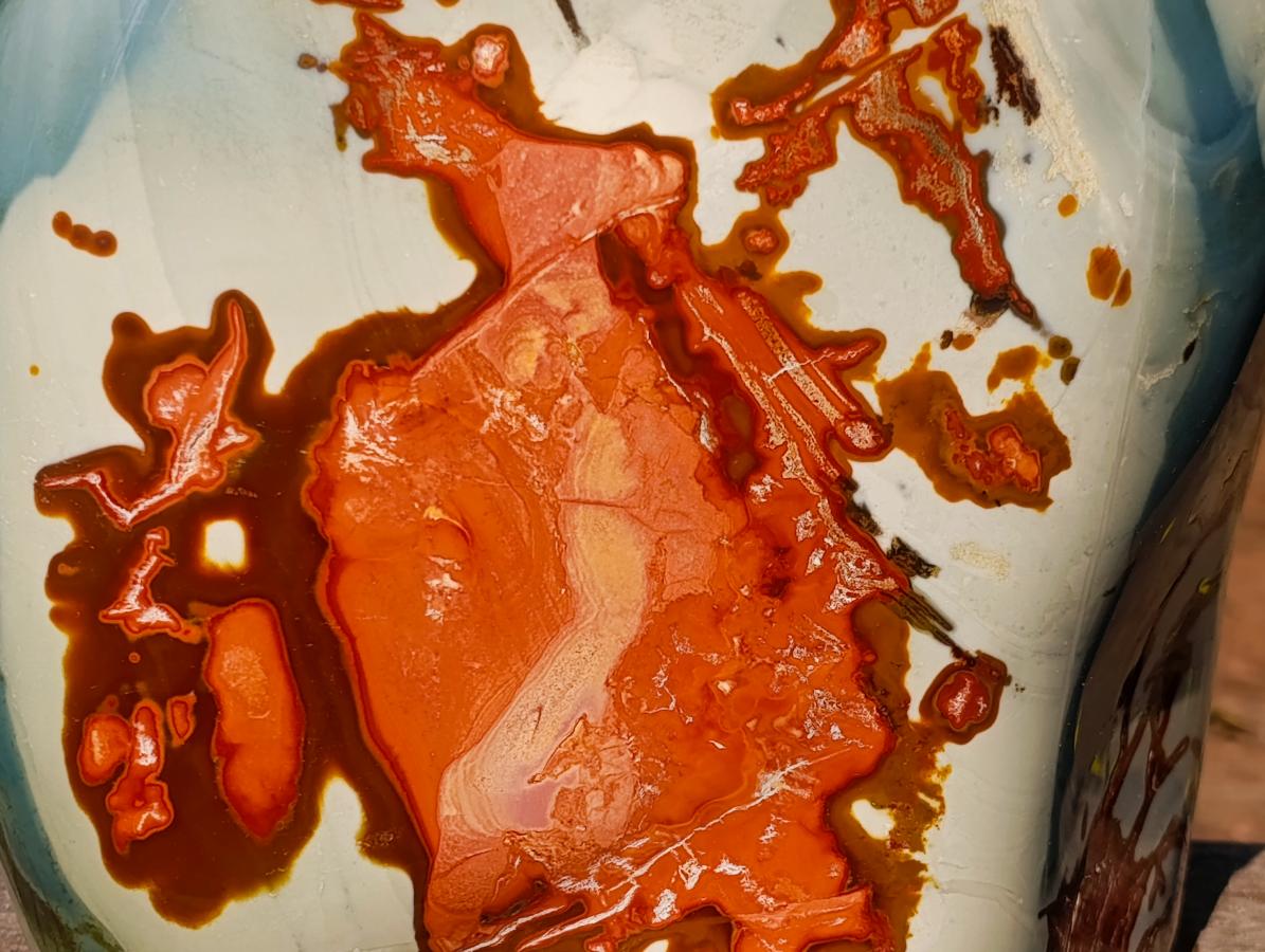 Polished XL Polychrome Jasper Standing Display Piece x 1 From NW Coast, Madagascar - Toprock Gemstones and Minerals 
