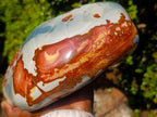 Polished XL Polychrome Jasper Standing Display Piece x 1 From NW Coast, Madagascar - Toprock Gemstones and Minerals 