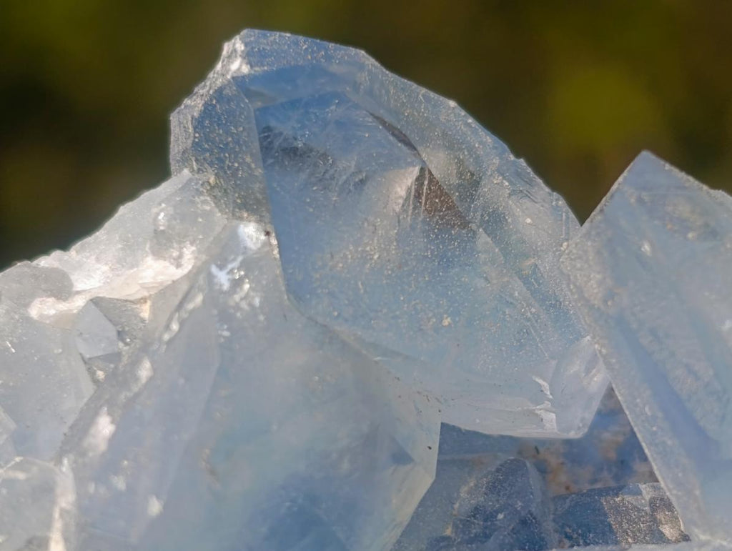 Natural Small Blue Celestite Specimens x 34 From Sakoany, Madagascar - Toprock Gemstones and Minerals 