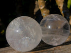 Polished Girasol Pearl Quartz Spheres x 6 From Ambatondrazaka, Madagascar - Toprock Gemstones and Minerals 