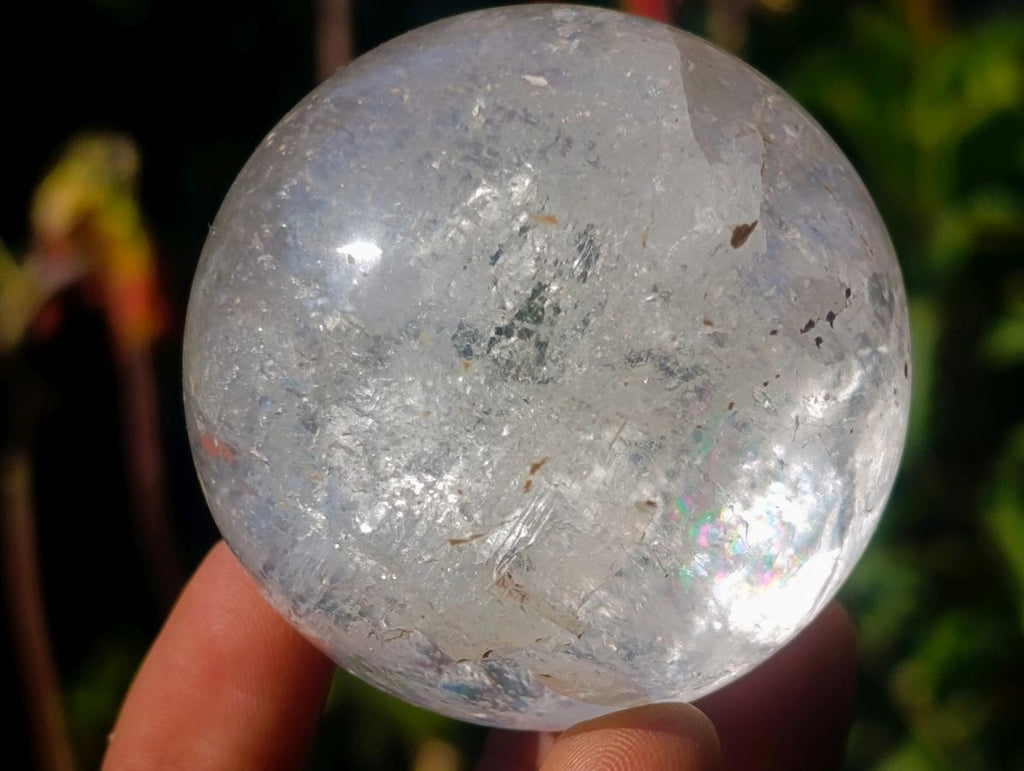 Polished Girasol Pearl Quartz Spheres x 6 From Ambatondrazaka, Madagascar - Toprock Gemstones and Minerals 