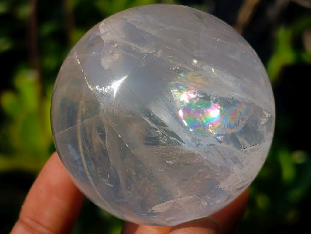Polished Girasol Pearl Quartz Spheres x 6 From Ambatondrazaka, Madagascar - Toprock Gemstones and Minerals 