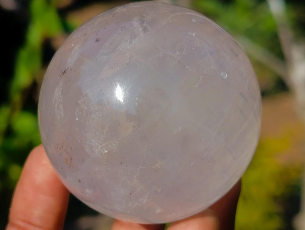 Polished Girasol Pearl Quartz Spheres x 6 From Ambatondrazaka, Madagascar - Toprock Gemstones and Minerals 