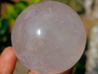 Polished Girasol Pearl Quartz Spheres x 6 From Ambatondrazaka, Madagascar - Toprock Gemstones and Minerals 