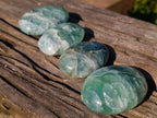 Polished Watermelon Fluorite Palm Stones x 12 From Uis, Namibia - Toprock Gemstones and Minerals 