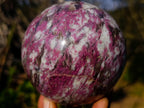 Polished Rubellite Pink Tourmaline Spheres x 2 From Ambatondrazaka, Madagascar - Toprock Gemstones and Minerals 