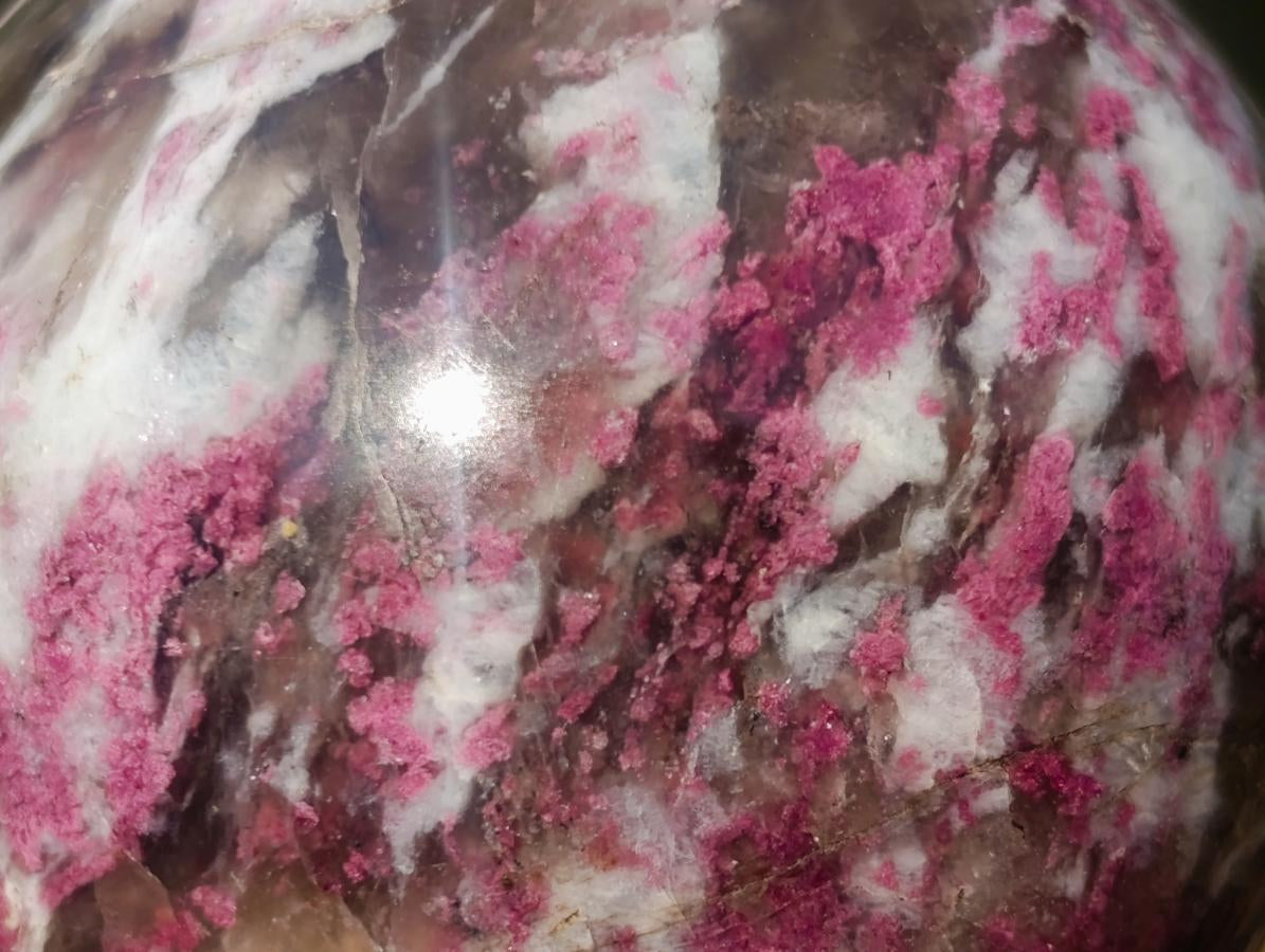 Polished Rubellite Pink Tourmaline Spheres x 2 From Ambatondrazaka, Madagascar - Toprock Gemstones and Minerals 