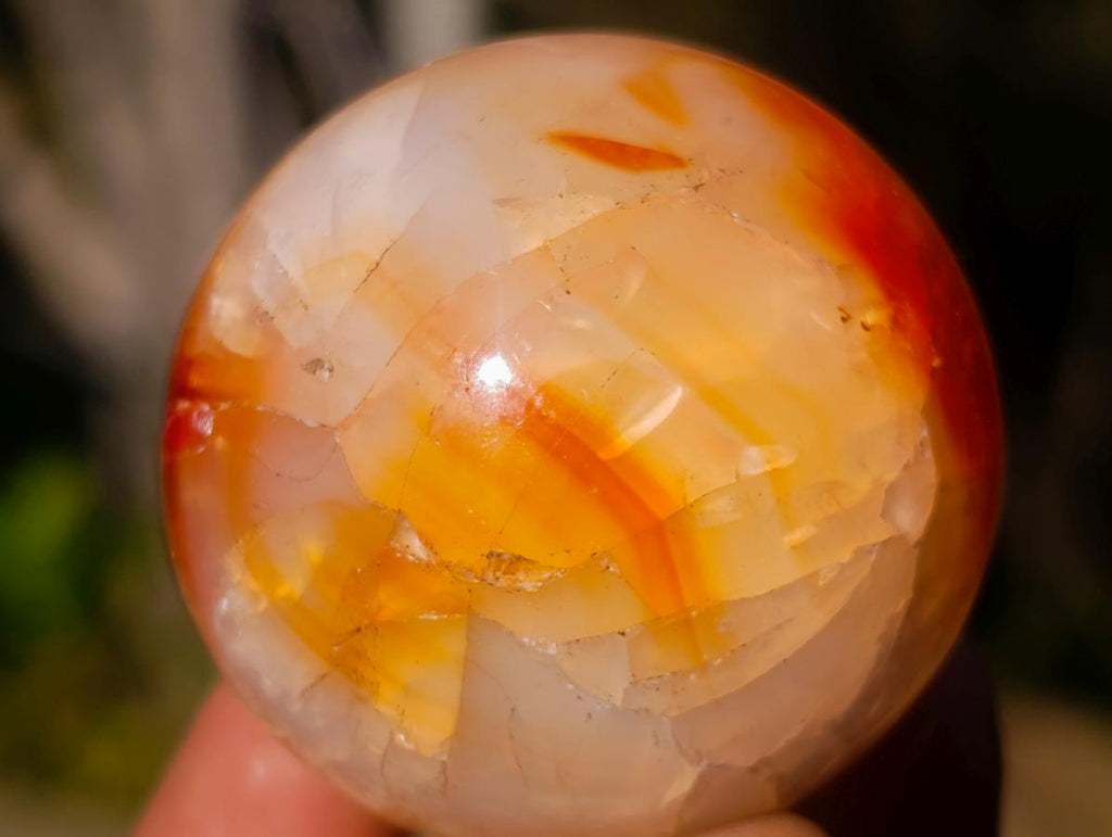 Polished Small Carnelian Agate Gemstone Spheres x 12 From Madagascar - Toprock Gemstones and Minerals 